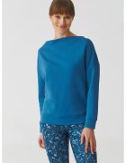 Tatuum Bluza de trening cu decolteu barcuta Silvana - Albastru