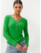 Tatuum Bluza din amestec de modal cu decolteu henley - Verde