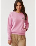 Tatuum Bluza sport cu decolteu la baza gatului - cu text brodat - Roz pastel