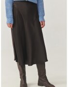 Tatuum Fusta midi din satin - Gri antracit