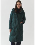 Tatuum Geaca lunga cu gluga - Verde aquamarin