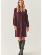 Tatuum Rochie cu decolteu in V si maneci lungi - Violet pruna