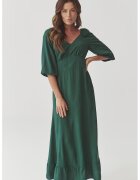 Tatuum Rochie maxi cu decolteu in V Konkiro - Verde englez
