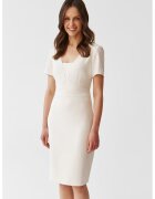 Tatuum Rochie midi cambrata - Alb