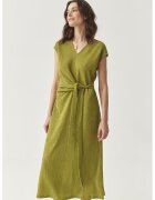 Tatuum Rochie midi cu croiala avazata - Verde masliniu