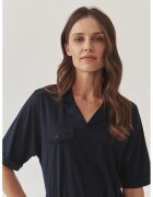 Tatuum Rochie midi cu snur in talie Zoya - Albastru ultramarin