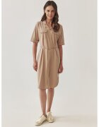 Tatuum Rochie midi cu snur in talie Zoya - Maro nisip