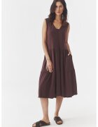 Tatuum Rochie midi din amestec de modal - Maro inchis