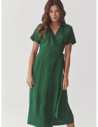Tatuum Rochie midi petrecuta din lyocell cu model uni - Verde englez
