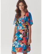 Tatuum Rochie scurte petrecuta cu model - Galben sofran/Albastru royal/Rosu vermillion