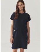 Tatuum Rochie uni cu buzunare decorative Menirko - Albastru ultramarin