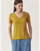 Tatuum Tricou din amestec de modal - Galben mustar