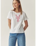Tatuum Tricou lejer din bumbac cu imprimeu - Roz pastel/Alb optic