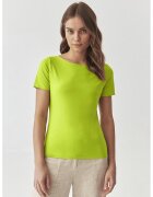 Tatuum Tricou uni din amestec de bumbac Mikaja - Verde lime