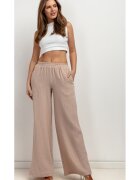 Tessita Pantaloni cu croiala ampla si aspect texturat