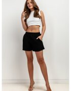 Tessita Pantaloni scurti cu aspect texturat