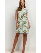 Tessita Rochie din amestec din in cu imprimeu