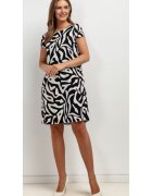 Tessita Rochie mini din amestec din in cu imprimeu