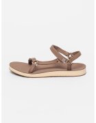 Teva Sandale de piele cu velcro Original Universal Slim - Maro inchis