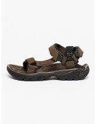 Teva Sandale din piele nabuc Terra - Maro inchis/Negru