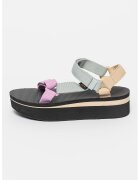 Teva Sandale wedge din material textil cu velcro Universal