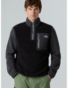 The North Face Bluza de trening din material fleece cu fenta cu fermoar pentru drumetii - Negru/Gri inchis