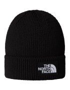 The North Face Caciula striata cu detaliu cu aplicatie - Negru