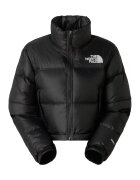 The North Face Geaca crop cu umpltura de puf Nuptse - Negru/Negru stins