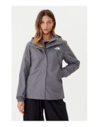 The North Face Geaca de ploaie dama - gri - poliester reciclat -