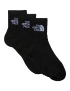 The North Face Set de sosete scurte cu imprimeu lofo pentru drumetii Multi Sport - 3 perechi - Negru
