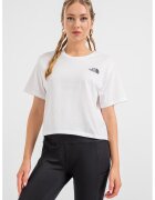 The North Face Tricou crop cu imprimeu logo - Alb