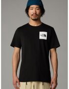 The North Face Tricou cu decolteu la baza gatului si logo pe piept - Negru