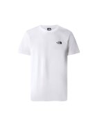 The North Face Tricou din amestec de bumbac cu decolteu la baza gatului - Alb optic