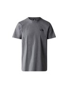 The North Face Tricou din amestec de bumbac cu decolteu la baza gatului - Gri melange