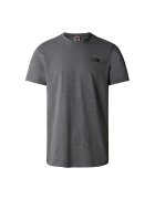 The North Face Tricou din bumbac cu detaliu logo pe piept Simple Dome - Gri inchis