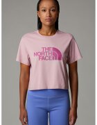 The North Face Tricou relaxed fit cu imprimeu logo - Roz prafuit