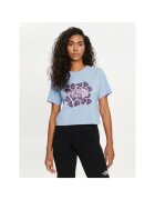 The North Face Tricou sport dama albastru - bumbac