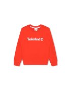 Timberland Bluza copii - Bumbac - Portocaliu - Portocaliu