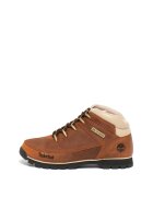 Timberland Bocanci de piele nabuc - cu garnituri textile - pentru drumetii Euro Sprint - Maro scortisoara
