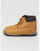 Timberland Ghete de piele cu logo - Maro deschis