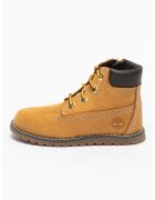 Timberland Ghete de piele nabuc Pokey Pine - Maro inchis/Galben inchis