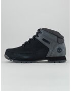 Timberland Ghete din piele nabuc cu detaliu logo - Negru