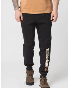 Timberland Pantaloni de trening cu talie medie si snur de ajustare in talie - Negru/Maro