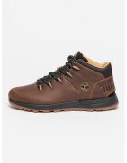 Timberland Pantofi sport de piele si material textil Sprint Trekker - Maro inchis/Negru