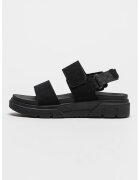 Timberland Sandale de piele intoarsa cu banda velcro - Negru