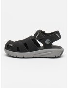 Timberland Sandale de piele intoarsa ecologica cu velcro Motion Dune - Negru