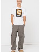 Timberland Tricou de bumbac cu imprimeu logo - Alb