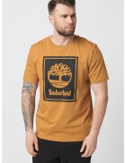 Timberland Tricou din bumbac cu imprimeu logo - Caramel