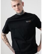 Timberland Tricou regular fit cu logo - Negru/Galben