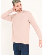 Timeout Bluza cu decolteu la baza gatului si model uni - Bej